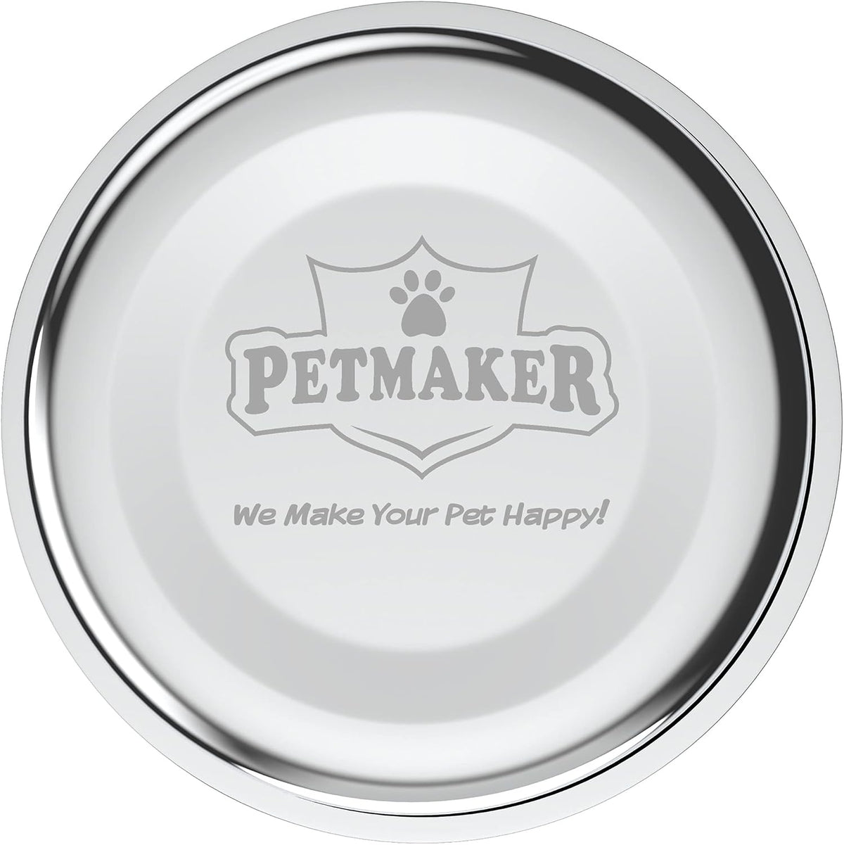 Set of 2 Stainless Steel Dog Bowls - 40Oz Pet Bowls with Decorative Dog Food Stand - Metal Food and Water Dishes for Large Pets - Puppy Essentials by  (Silver/Black)